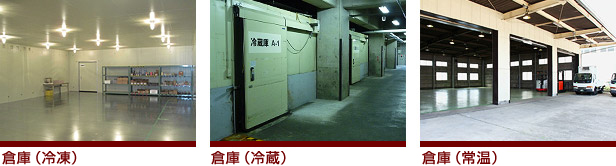 冷凍・冷蔵・常温の三温度帯に対応！イメージ